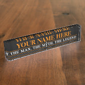 Personalisiert den Mann, den Mythos, die Legende Namensplakette (Seite)