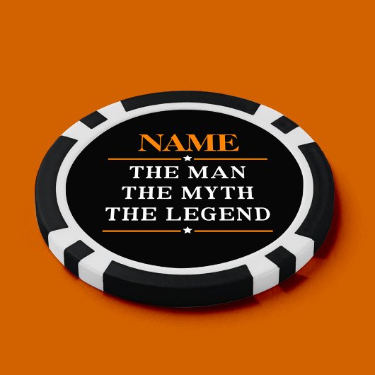 Personalisiert den Mann, den Mythos, die Legende Pokerchips