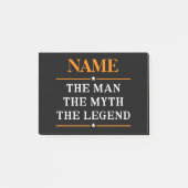 Personalisiert den Mann, den Mythos, die Legende Post-it Klebezettel (Vorderseite)