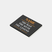 Personalisiert den Mann, den Mythos, die Legende Post-it Klebezettel (angewinkelt)