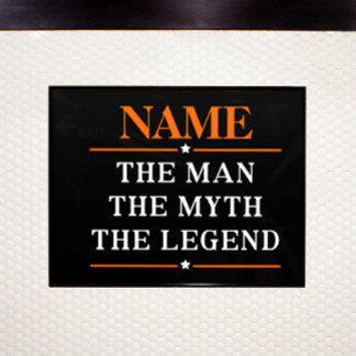 Personalisiert den Mann, den Mythos, die Legende Poster