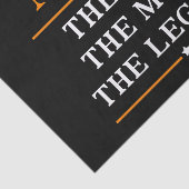 Personalisiert den Mann, den Mythos, die Legende Seidenpapier (Ausschnitt)