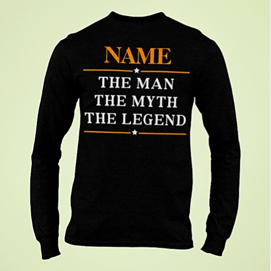 Personalisiert den Mann, den Mythos, die Legende T-Shirt