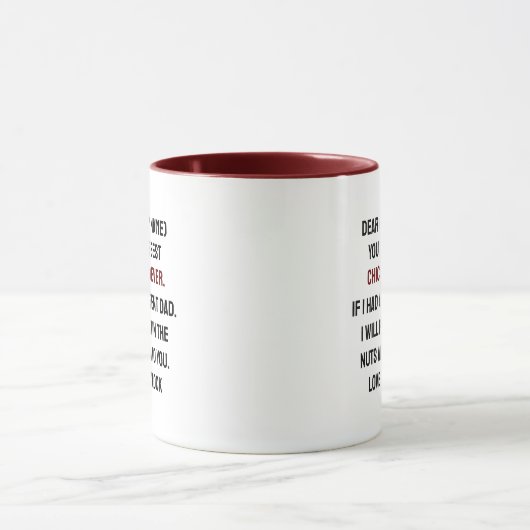 Personalisiert den Mann, den Mythos, die Legende Tasse (Zentrum)