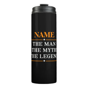 Personalisiert den Mann, den Mythos, die Legende Thermosbecher