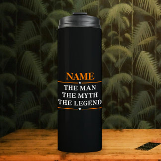 Personalisiert den Mann, den Mythos, die Legende Thermosbecher