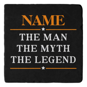 Personalisiert den Mann, den Mythos, die Legende Töpfeuntersetzer