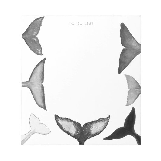 Personalisiert, den Walfluss Illustriert aufzulist Notizblock (Vorderseite)