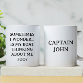 Personalisiert denkt mein Boot | Sonnenboot Kaffeetasse