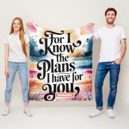 Personalisiert, denn ich kenne die Christlichen Pl Fleecedecke