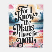 Personalisiert, denn ich kenne die Christlichen Pl Fleecedecke (Vorderseite)