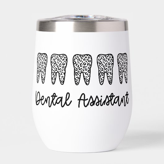 Personalisiert Dental Assistant Leopard Druckkabin (Vorderseite)