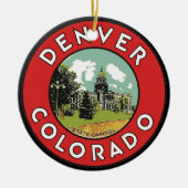 PERSONALISIERT Denver CO Keramik Ornament (Vorne)
