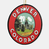 PERSONALISIERT Denver CO Keramik Ornament (Links)