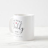 Personalisiert "Der beste Papa aller Zeiten" Niedl Kaffeetasse (Vorderseite Links)