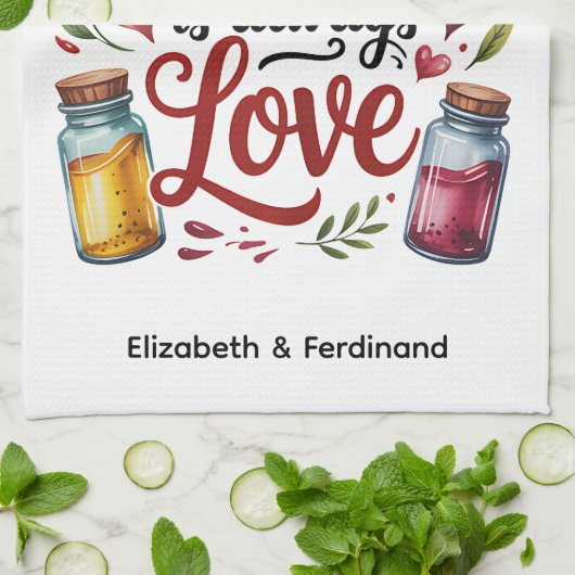 Personalisiert Der Geheimstoff... Geschirrtuch (Gefaltet)