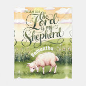 Personalisiert Der Herr ist mein Hirte Christlich Fleecedecke (Vorderseite)