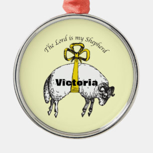 Personalisiert Der HERR ist mein Hirte Psalm 23 Ornament Aus Metall