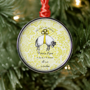Personalisiert Der HERR ist mein Hirte Psalm 23 Silbernes Ornament