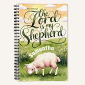 Personalisiert Der Herr ist mein Hirtenblatt Notizblock (Vorderseite)
