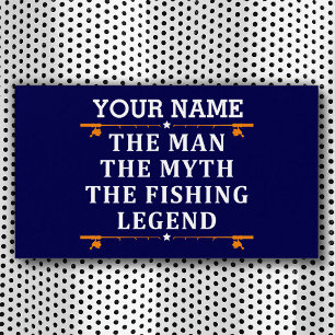 Personalisiert Der Mann Der Mythos Die Fishing-Leg Magnetkarte