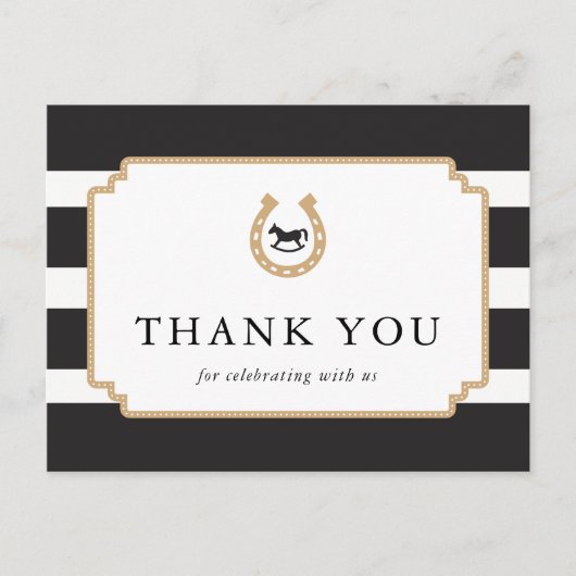 Personalisiert Derby danke Ihnen Postcard Baby Dus Postkarte (Vorderseite)