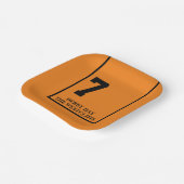 Personalisiert Derby Party Pferd 7 Orange Pappteller (Gewinkelt)