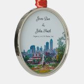 Personalisiert Des Moines Skyline Ornament Aus Metall (Rechts)