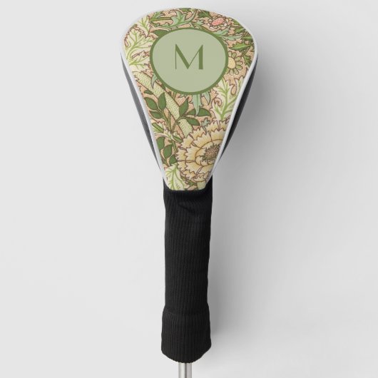 Personalisiert Design William Morris Pattern Golf Headcover (Vorderseite)