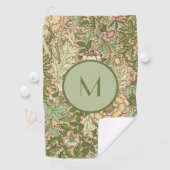 Personalisiert Design William Morris Pattern Golfhandtuch (Insitu)