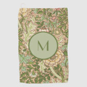 Personalisiert Design William Morris Pattern Golfhandtuch (Vorderseite)