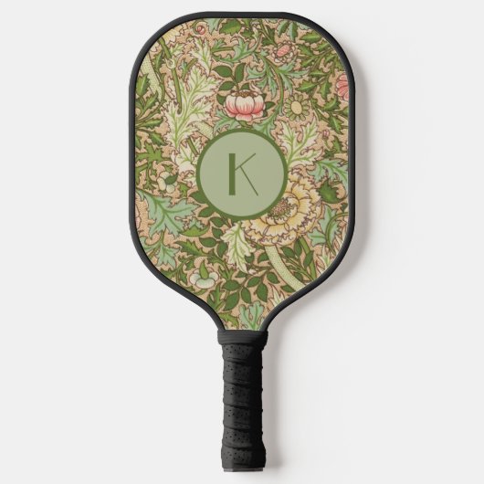 Personalisiert Design William Morris Pattern Pickleball Schläger (Vorderseite)