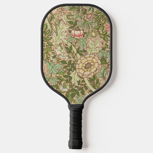 Personalisiert Design William Morris Pattern Pickleball Schläger (Rückseite)