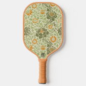 Personalisiert Design William Morris Pattern Pickleball Schläger (Rückseite)