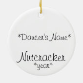 Personalisiert Dew Drop Fairy Keepake Nutcracker Keramik Ornament (Hinten)