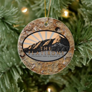 Personalisiert die Flatironen, Boulder Colorado Keramik Ornament