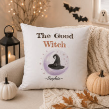 Personalisiert die gute Hexe - Halloween-Kissen