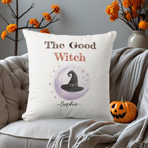Personalisiert die gute Hexe - Halloween-Kissen Kissen
