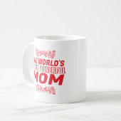 Personalisiert die mächtigste Mama Rot Kaffeetasse (Vorderseite Links)