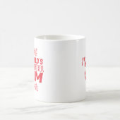 Personalisiert die mächtigste Mama Rot Kaffeetasse (Mittel)