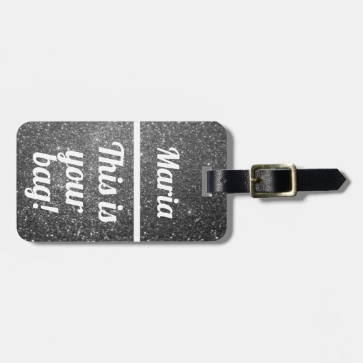 Personalisiert Dies ist Ihre Tasche | Funny Luggag Gepäckanhänger (Vorderseite horizontal)