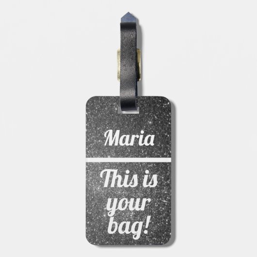 Personalisiert Dies ist Ihre Tasche | Funny Luggag Gepäckanhänger (Rückseite vertikal)