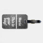 Personalisiert Dies ist Ihre Tasche | Funny Luggag Gepäckanhänger (Rückseite horizontal)