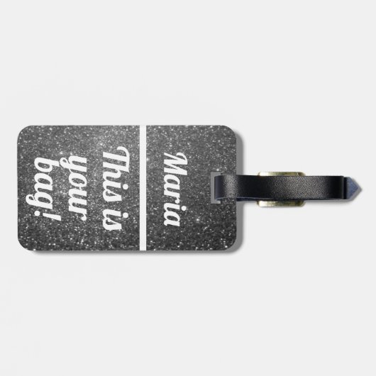 Personalisiert Dies ist Ihre Tasche | Funny Luggag Gepäckanhänger (Rückseite horizontal)