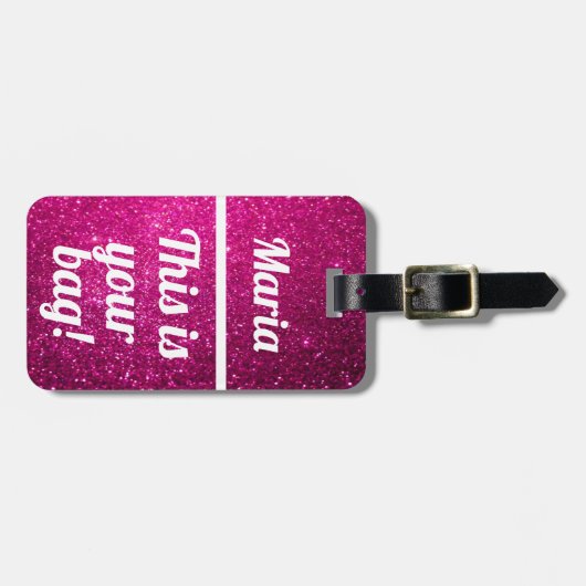 Personalisiert Dies ist Ihre Tasche | Funny Luggag Gepäckanhänger (Vorderseite horizontal)