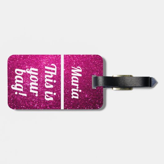 Personalisiert Dies ist Ihre Tasche | Funny Luggag Gepäckanhänger (Rückseite horizontal)