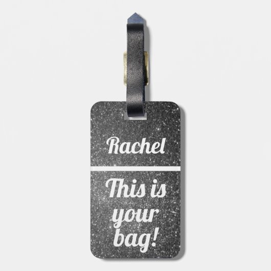 Personalisiert Dies ist Ihre Tasche | Funny Luggag Gepäckanhänger (Rückseite vertikal)