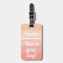 Personalisiert Dies ist Ihre Tasche Funny Pink Omb