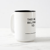Personalisiert - Diese Tasse gehört (Vorderseite Links)