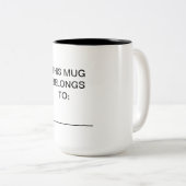 Personalisiert - Diese Tasse gehört (VorderseiteRechts)
